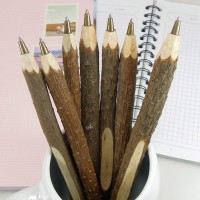 hot sale popular cheap wooden pen original ecology custom carved wood ball pen