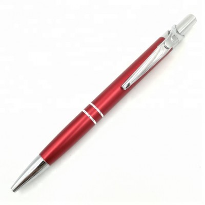 First Brand Advertising Promotional Aluminum Customized Click Ball Pen with Company Logo