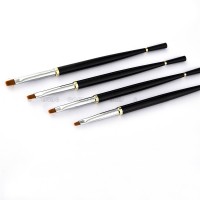 New Hot Sale Synthetic Nail Art Metal Brush with Rhinestone Pen